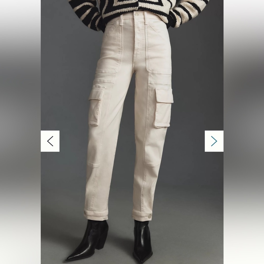 MOTHER The Curbside Cargo Flood Jeans